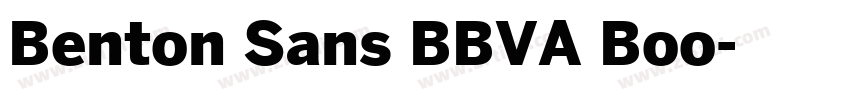 Benton Sans BBVA Boo字体转换